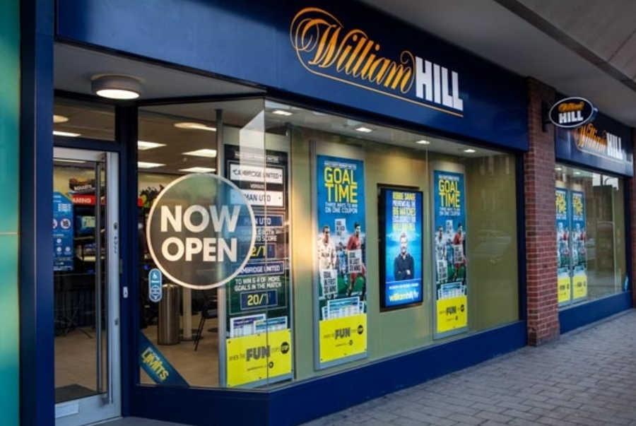 William Hill's store window in the UK.